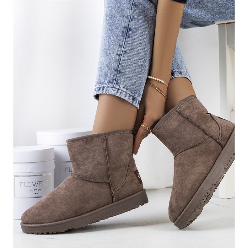 PA1 Bottes de neige brunes pour femmes de Nanna 1