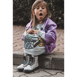Bottes Enfant À Paillettes À Motifs Reggie Multicolores argent 1
