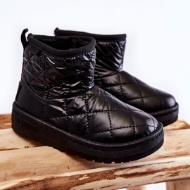 Bottes de neige chaudes noires pour enfants Big Star KK374242 1