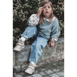 Bottes Chaudes Enfant Avec Velcro Big Star KK374189 Beige-Or brun 1