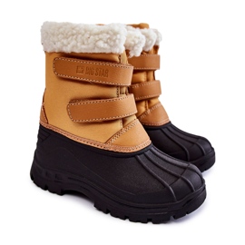 Bottes De Neige Enfant Sur Velcro Big Star KK374237 Camel orange 1 Bottes De Neige Enfant Sur Velcro Big Star KK374237 Camel orange 1