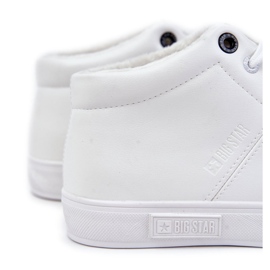 Baskets en cuir classiques pour hommes Big Star KK174347 Blanc 1