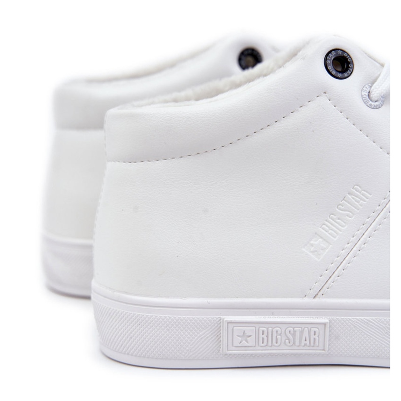 Baskets en cuir classiques pour hommes Big Star KK174347 Blanc 1
