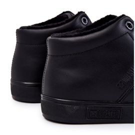 Baskets en cuir classiques pour hommes Big Star KK174348 Noir 1