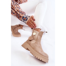 PS1 Bottes Chaudes Suede Workers Beige Magnis 4
