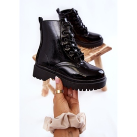 Vinceza Bottes Enfant Laquées Avec Fermeture Éclair Noir Julie le noir 2 Vinceza Bottes Enfant Laquées Avec Fermeture Éclair Noir Julie le noir 2