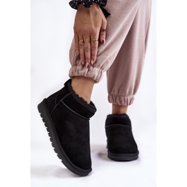 Bottes de Neige Basses en Daim pour Femme Noir Shelie le noir 1