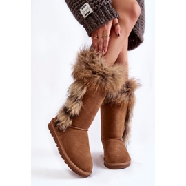 FS1 Bottes De Neige Chaudes En Daim Femme Camel Balvin brun multicolore 1