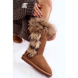 FS1 Bottes De Neige Chaudes En Daim Femme Camel Balvin brun multicolore 5