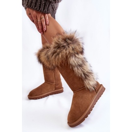 FS1 Bottes De Neige Chaudes En Daim Femme Camel Balvin brun multicolore 2