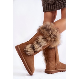 FS1 Bottes De Neige Chaudes En Daim Femme Camel Balvin brun multicolore 4