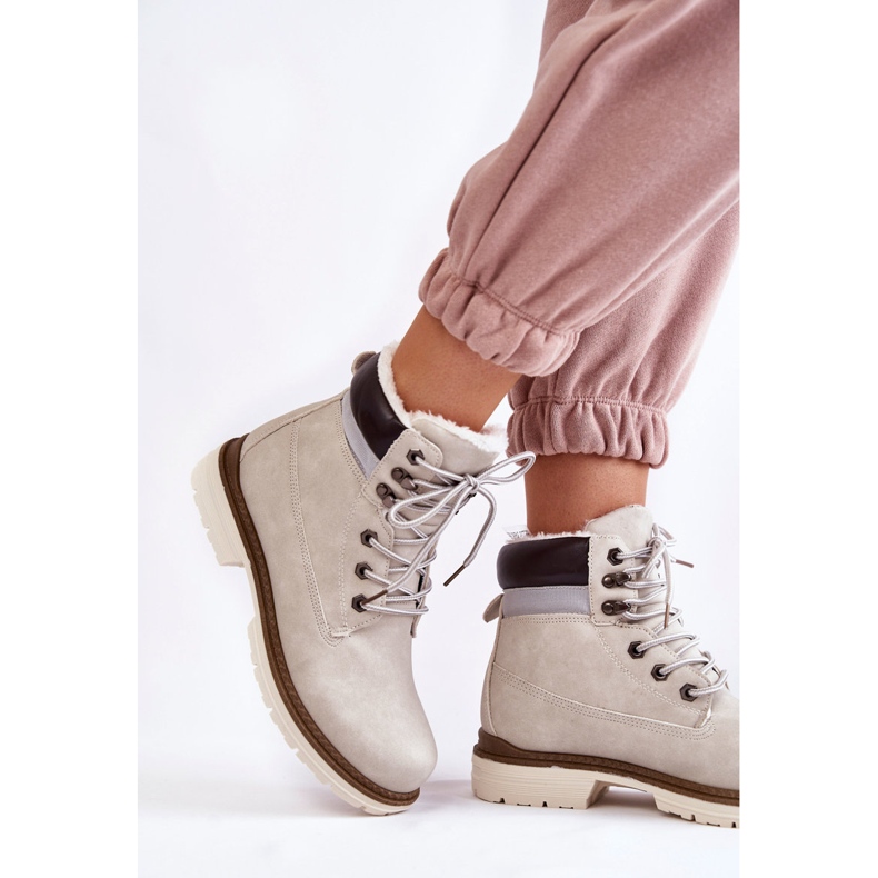 Bottes Chaudes Femme Gris Clair Lonne 2