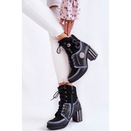 Bottes en cuir pour femmes Maciejka 05599-01 Noir le noir multicolore 5
