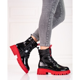 Ouvrières Shelovet à semelle rouge noir 1