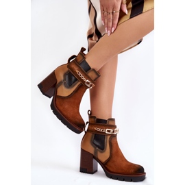 Bottes en cuir pour femmes Maciejka 05781-29 Rouge beige brun 2 Bottes en cuir pour femmes Maciejka 05781-29 Rouge beige brun 2