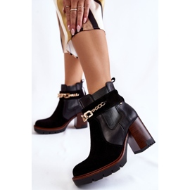 Bottes en cuir pour femme Maciejka 05781-01 Noir 2