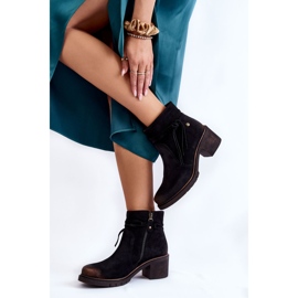 Bottines en Daim pour Femme Maciejka 05720-01 Noir le noir 2