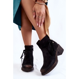 Bottines en Daim pour Femme Maciejka 05720-01 Noir le noir 1