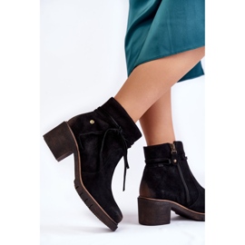 Bottines en Daim pour Femme Maciejka 05720-01 Noir le noir 4