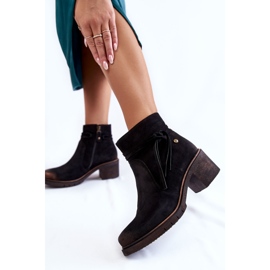 Bottines en Daim pour Femme Maciejka 05720-01 Noir le noir 3