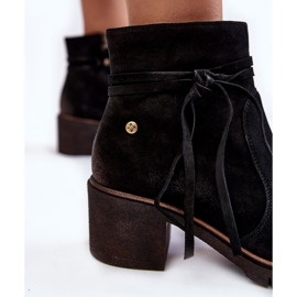 Bottines en Daim pour Femme Maciejka 05720-01 Noir le noir 5
