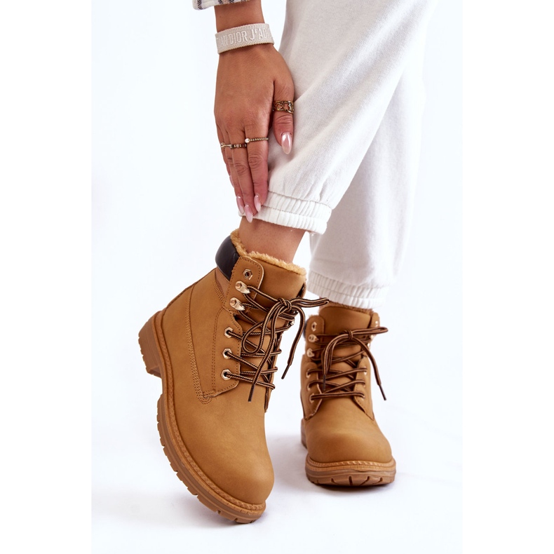 Bottes Chaudes Femme Camel Lonne brun 1