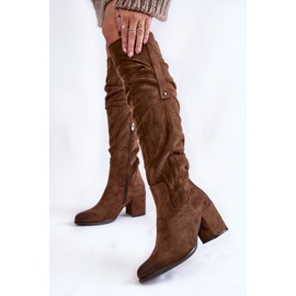PL4 Cuissardes en Daim La.Fi 270065KH-SU Marron foncé brun 2