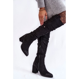 PL4 Cuissardes en Daim La.Fi 270065B-SU Noir le noir 5