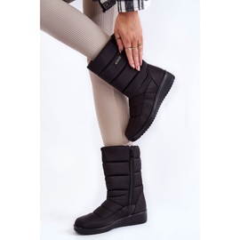 Bottes de neige compensées chaudes noires Calena le noir 6