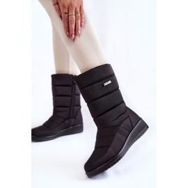 Bottes de neige compensées chaudes noires Calena le noir 5