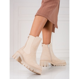 W. Potocki Chelsea boots femme beige Potocki 1