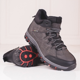 Bottines hautes pour hommes avec protecteur gris 1 Bottines hautes pour hommes avec protecteur gris 1