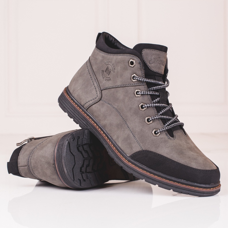 Bottes hautes homme Shelovet gris 1