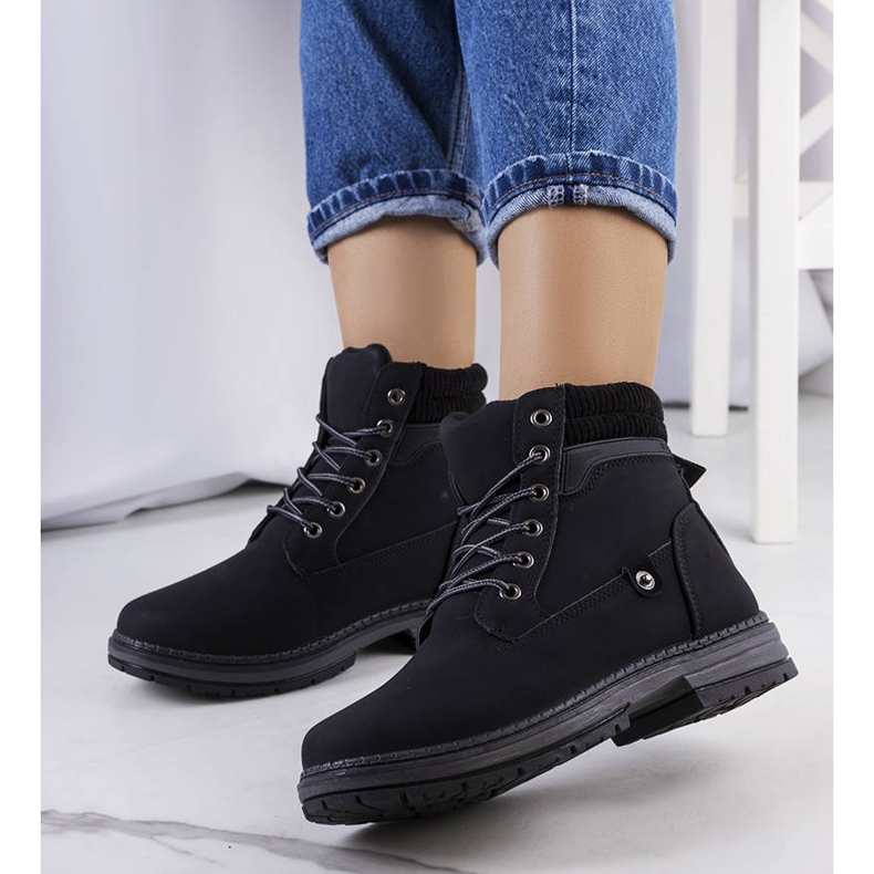 Bottes noires pour femmes de Enines le noir 1
