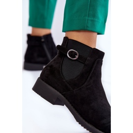 PJ1 Bottillons chauds en daim pour femmes Jodhpur Noir Janette le noir 4
