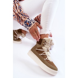 PL4 Bottes de Neige Femme La.Fi 280072KH-QN Marron-Vert brun 4