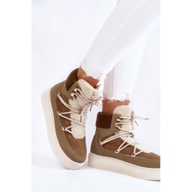 PL4 Bottes de Neige Femme La.Fi 280072KH-QN Marron-Vert brun 3