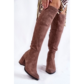 PL4 Cuissardes en daim pour femme La.Fi 270056TA-SU Marron clair brun 1