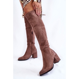 PL4 Cuissardes en daim pour femme La.Fi 270056TA-SU Marron clair brun 2