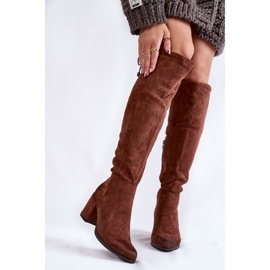 PL4 Cuissardes en daim pour femme La.Fi 270056FX-SU Marron foncé brun 1