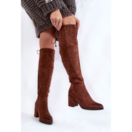 PL4 Cuissardes en daim pour femme La.Fi 270056FX-SU Marron foncé brun 3