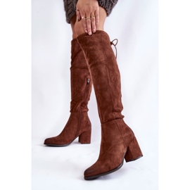 PL4 Cuissardes en daim pour femme La.Fi 270056FX-SU Marron foncé brun 2