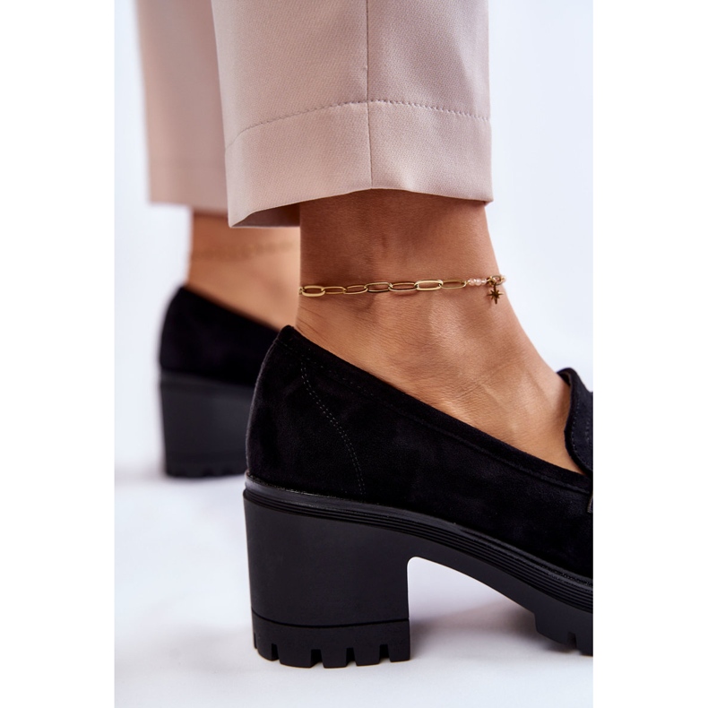 Vinceza Escarpins en Daim pour Femme Noir Sanya le noir 2