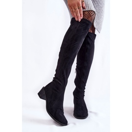 Vinceza Cuissardes en daim pour femme Noir Hessa le noir 1