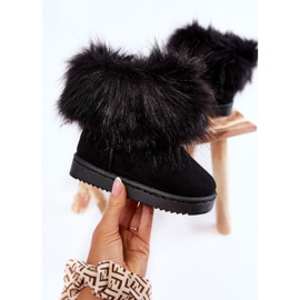 Bottes De Neige Enfant Ariana Noires Avec Fourrure 1