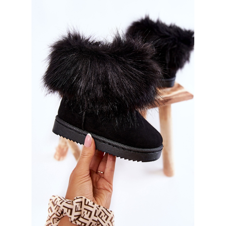 Bottes De Neige Enfant Ariana Noires Avec Fourrure 1