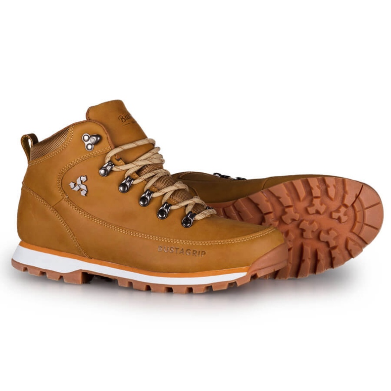 Chaussures trekking homme cuir jaune Outback Bustagrip 2