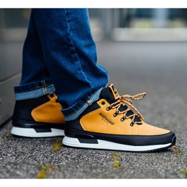 Chaussures en cuir pour hommes, jaune Cruiser Bustagrip 7