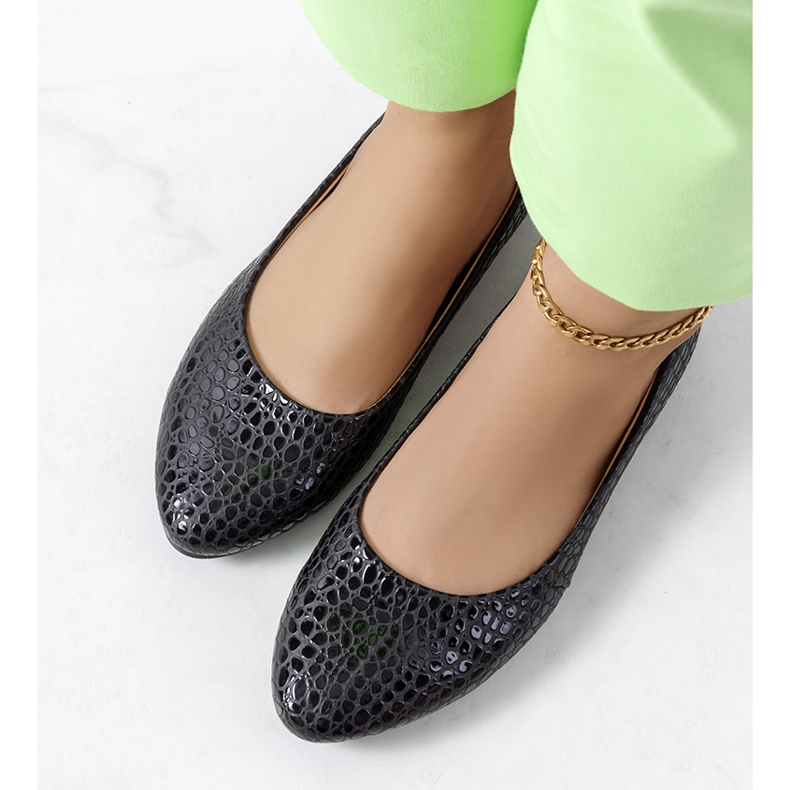 Inna Ballerines noires Aquarine le noir 2