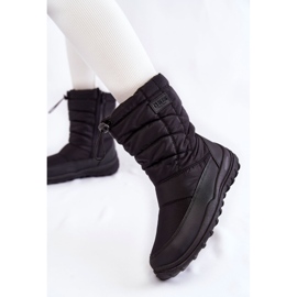 Bottes de neige hautes chaudes pour femmes Big Star KK274599 Noir 2